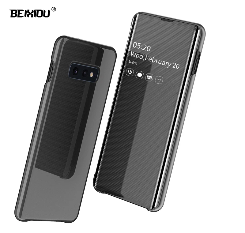 Зеркало смарт-чехол для samsung Galaxy S10e чехол Clear зеркало заднего вида