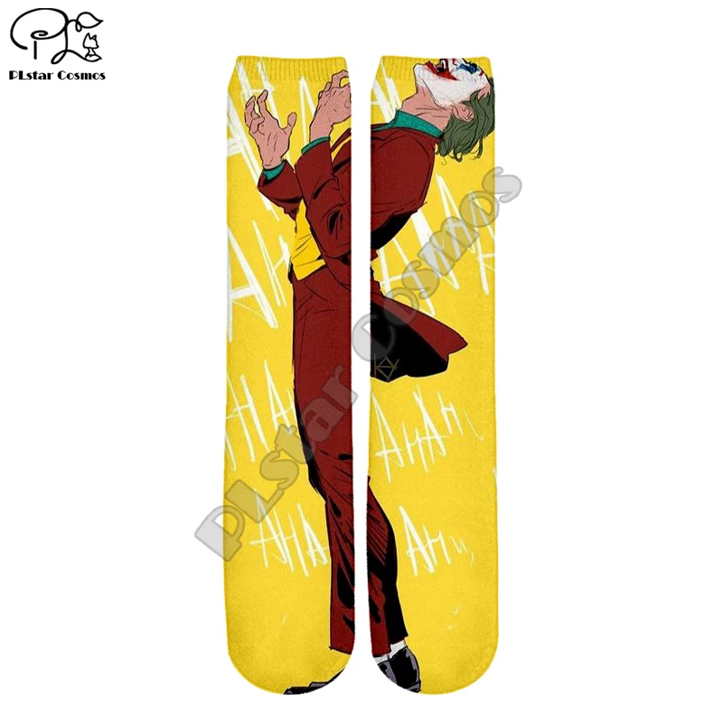 PLstar Cosmos Joker Joaquin Phoenix, разноцветные, унисекс, новая мода, 3 Dfull, принт, для женщин, мужчин, мальчиков и девочек, классные, теплые, хлопковые носки, S-5