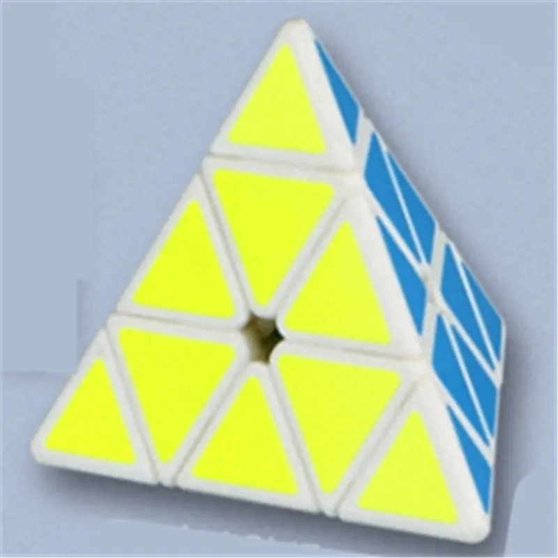 Волшебный куб Pyraminx Пирамида 3 3 3 развивающие игрушки Детский подарок игрушка твист паззлы Cubo Magico Piramide идея подарка DD60MF - Цвет: White