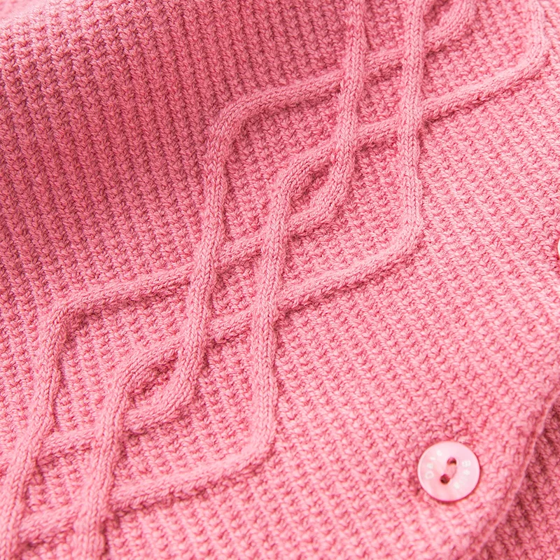 DB11845-1 dave bella/осенний модный однотонный кардиган с рюшами для маленьких девочек, Детское пальто, милый вязаный свитер для детей