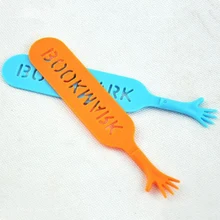 5 шт./компл. креативная забавная Новинка в форме руки пластиковые закладки, школьные канцелярские принадлежности для детей для пометки книжных, канцелярская бумага для детей подарок