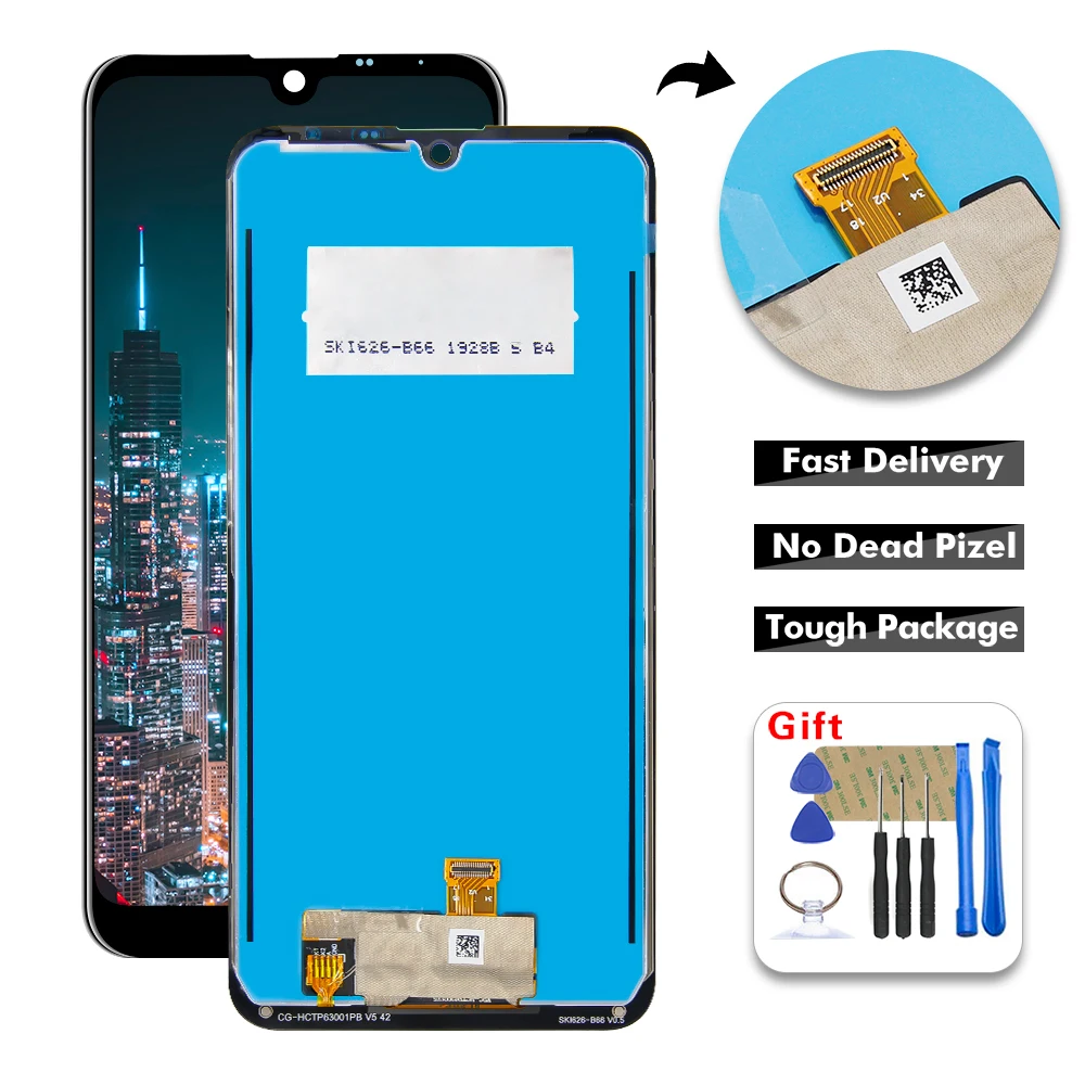 

For LG K50 Q60 / K12 Max LCD Display Digitizer Touch Panel Screen Assembly with Frame + Free Tools