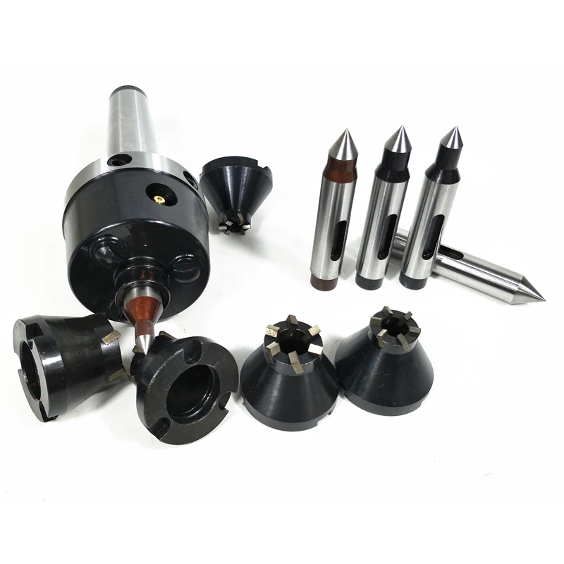 US $193.22 SET Hydraulic driven thimble set for CNC lathes end face oilpressure combination top dial MT4MT5MT6 live centre