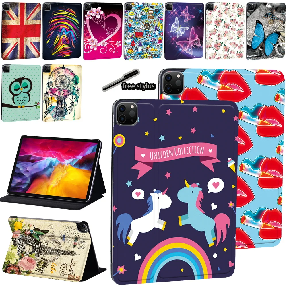 

Tablet Case for Apple IPad Air 4 2020 10.9 Inch Shockproof Anti-fall Stand Protective Cover + Free Stylus