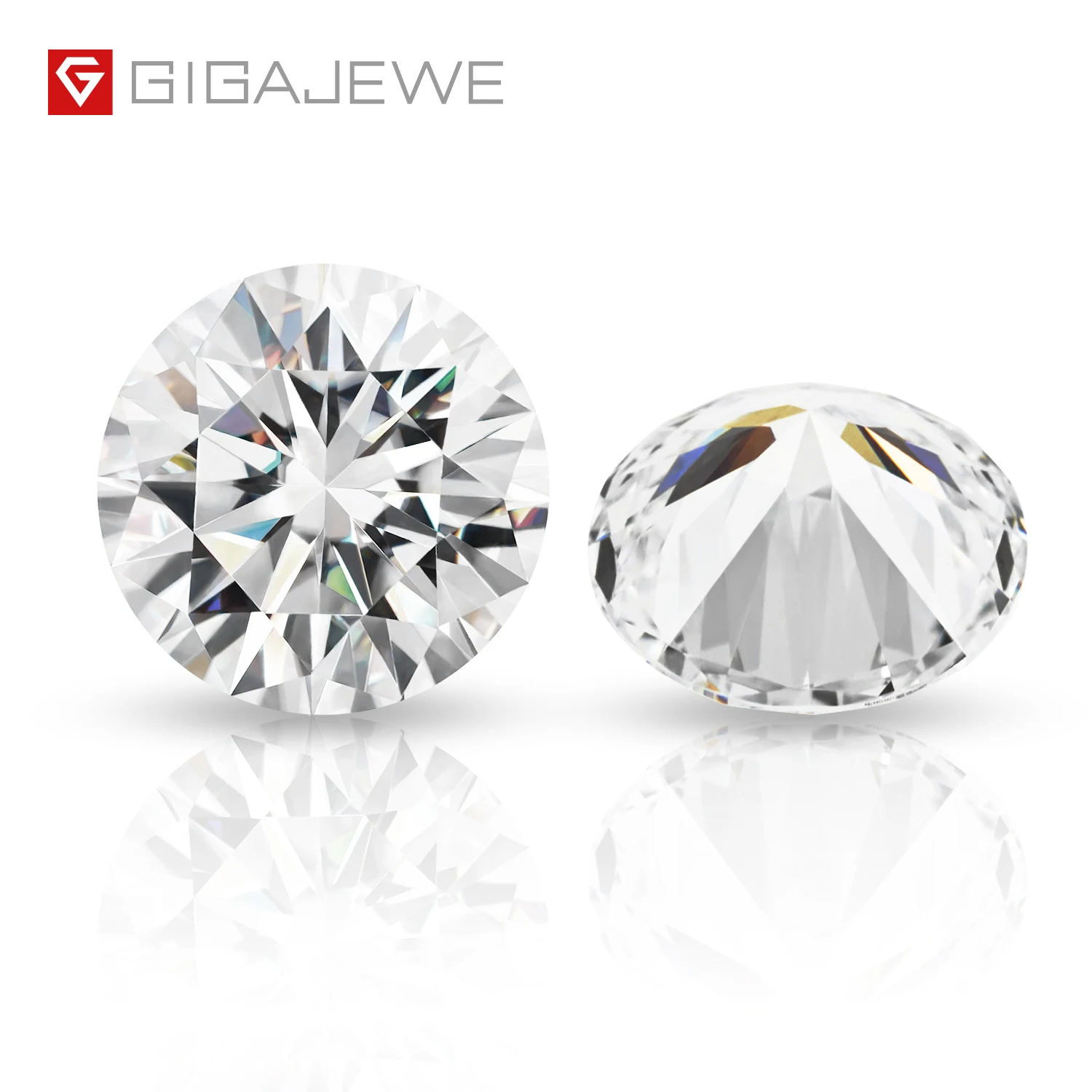 GIGAJEWE E VS2 Round CVD Loose Diamond Manual Cutting Laboratory Grown Test Passed Gemstone For Jewelry Making