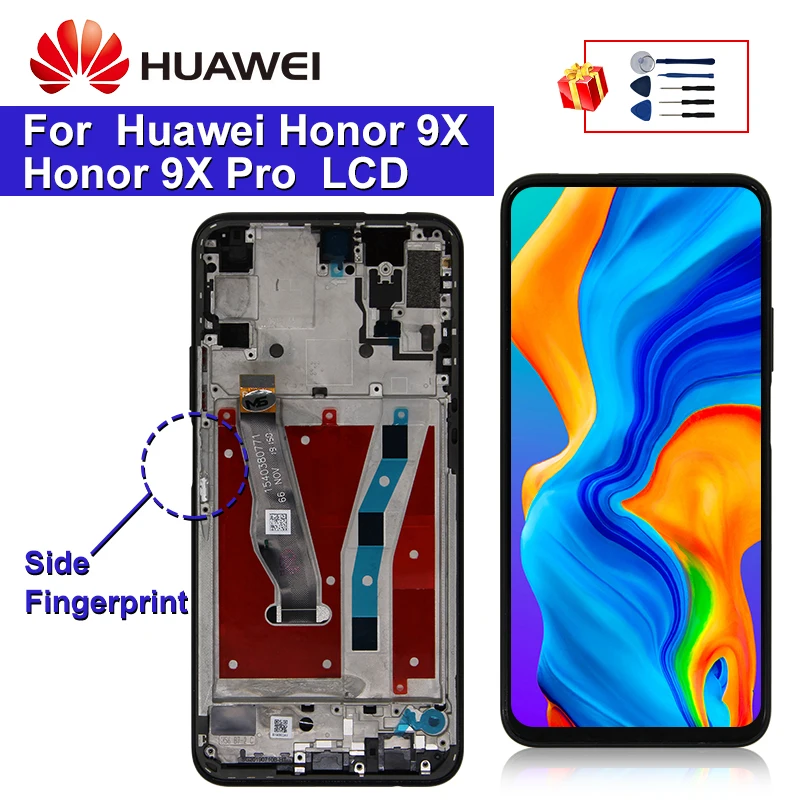 6.59" For Huawei Honor 9X LCD HLK-AL00 HLK-TL00 Display Touch Screen Digitizer Replacement Parts | Мобильные телефоны и