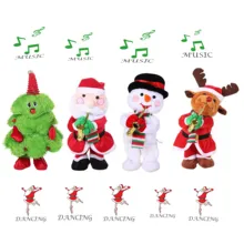 Музыкальная игрушка Рождественский подарок пение и Танцы Кукла Рождественская елка качающаяся шляпа электрические детские игрушки