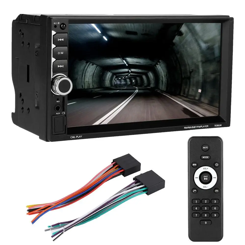 7 дюймов 2Din MP5 7036UM автомобильное радио Bluetooth MP4 плеер сенсорный экран