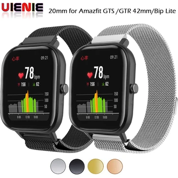 

Milanese Strap For Amazfit GTS / GTR 42MM Watch Smart band bracelet Strap For Xiaomi Huami Amazfit Bip Youth Stainless Steel