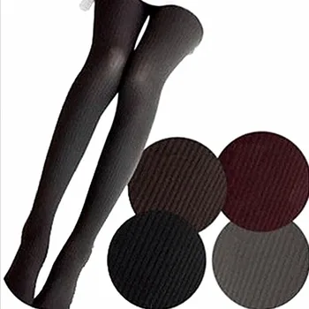 

1PC New Spring Winter Women Tights Stripe Velvet Hosiery Solid Candy Color Standard Stockings High Elastic Pantyhose for Woman