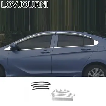 

Window Exterior Auto Decorative Chromium Car Styling Bright Sequins Covers Protecter Decoration 15 16 17 18 19 FOR Honda City
