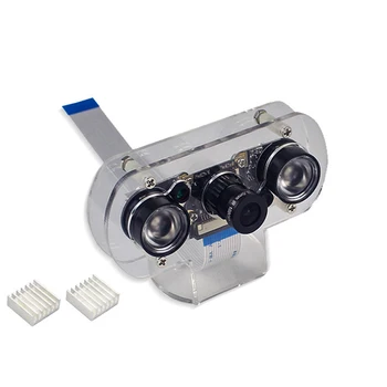 

for Raspberry Pi 4B IR-CUT Camera Night Vision Focal Adjustable 5MP Fish Eye Auto Switch Day-Night for Raspberry Pi 3 Mode B