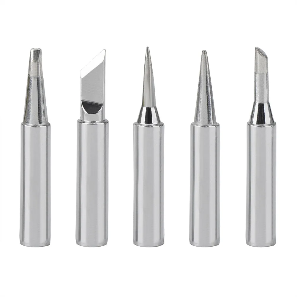 

5pcs soldering iron kit New Lead Free Soldering Iron Tips Replacement For Soldering Repair Station 908 908S Weller