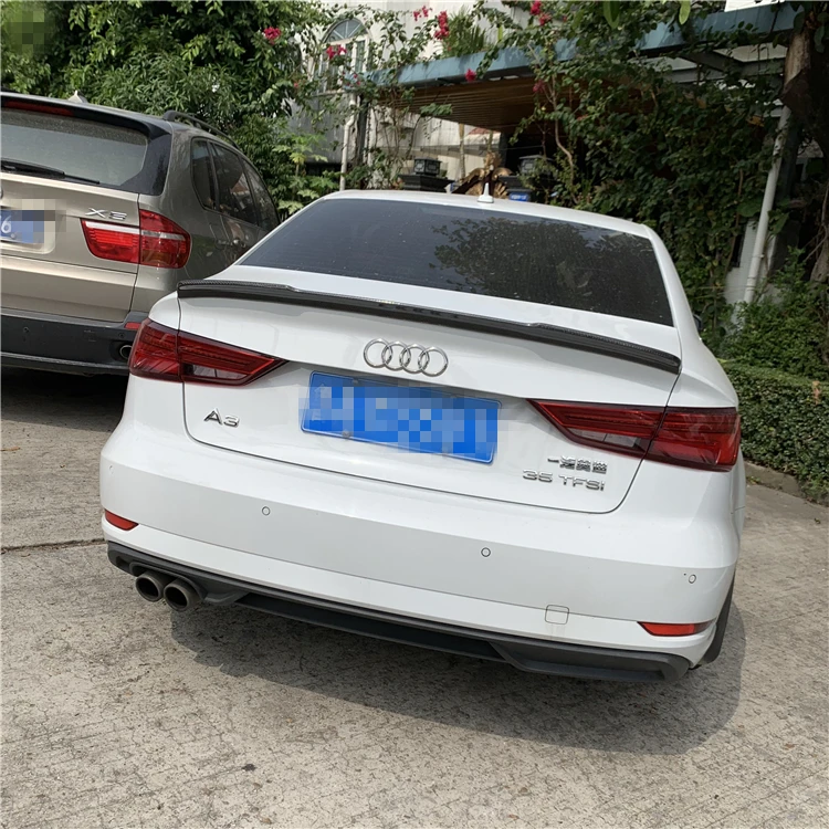 For Audi A3 Spoiler- Audi A3 Spoiler TF ABS plastic Material Car Rear Wing Color Rear Spoiler
