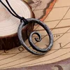 Viking Spiral Pendant - Hand-Forged Iron with Adjustable Leather Neck Cord Dark Age/Medieval/Viking/Norse/Blacksmith/Necklace ► Photo 3/6