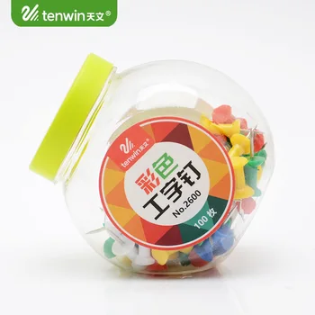 

100 pcs/lot DIY Cute Color Thumbtacks Push Pins Kawaii Cork Board Pins Map Pin For Decoration Stationery Office School Supplies