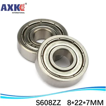 

500pcs/lot free shipping SUS440C environmental corrosion resistant stainless steel deep groove ball bearings S608ZZ 8*22*7 mm