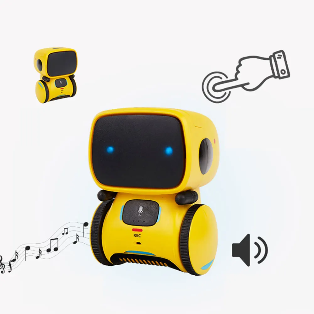 

New Kids Smart Robots Voice Command Dance Sing Repeating Recorder Touch Control Toys Interactive Robot Cute Toy Gifts