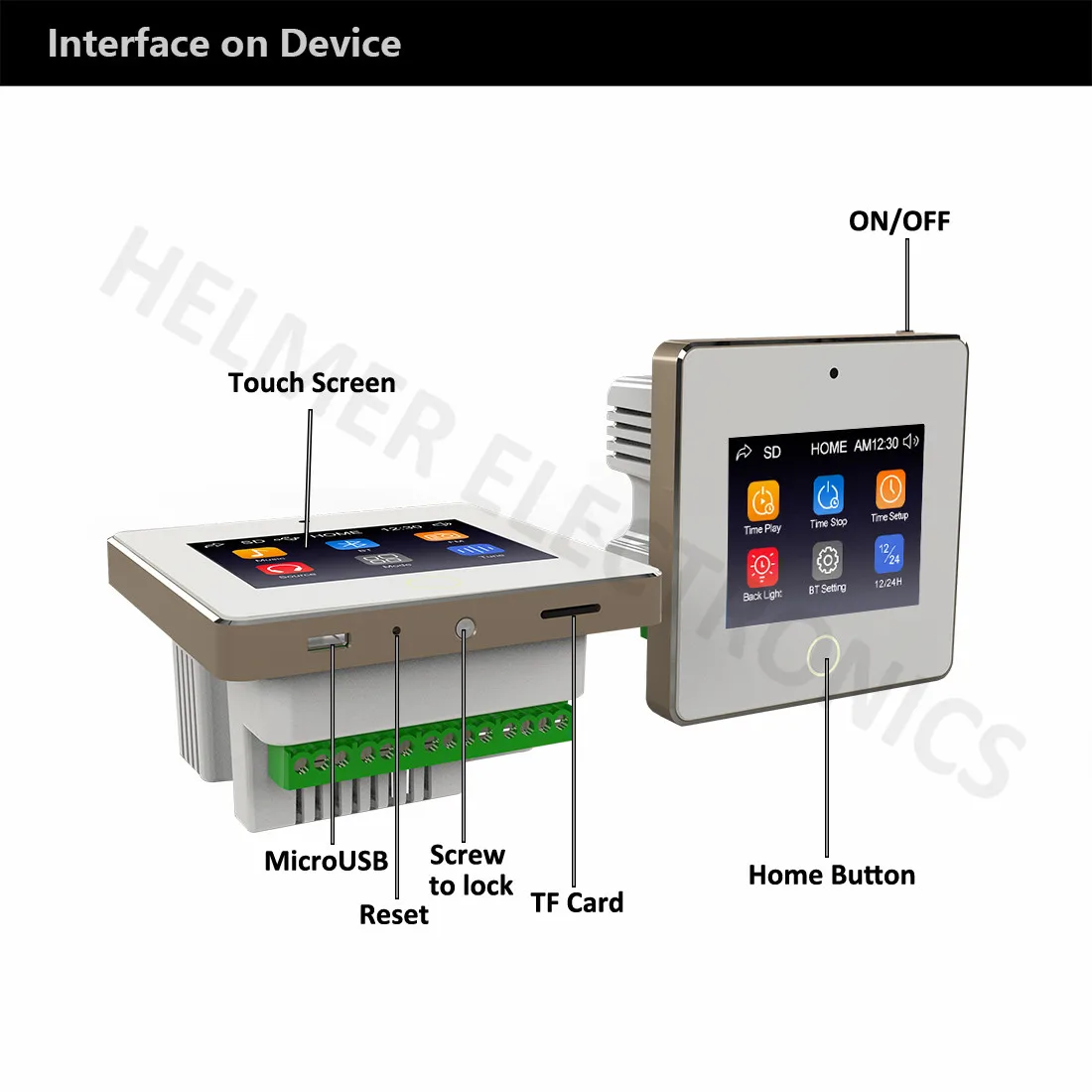 Helmer Wall Mount Bluetooth Receiver 