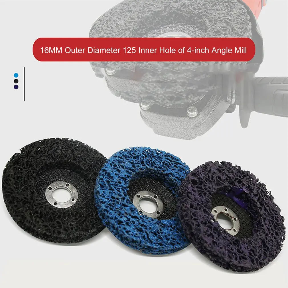 Durable Poly Strip Disc Wheel 125*22mm Wood Metal Paint Rust Removal Clean Abrasive Tools For Angle Grinder Mayitr