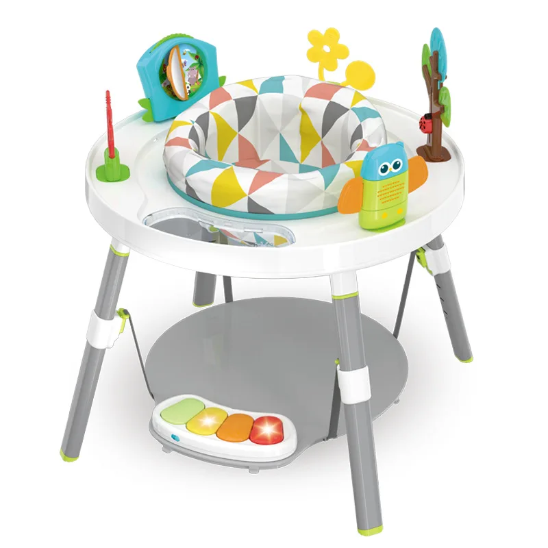 

New 3-stages activity center Develop table for baby 25+ activities Music Light book toys Teether 360 rotate seats Christmas Gift