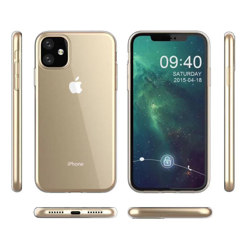 Прозрачный чехол для телефона iPhone 11 2019 силиконовый мягкий прозрачный Pro Max 5 8