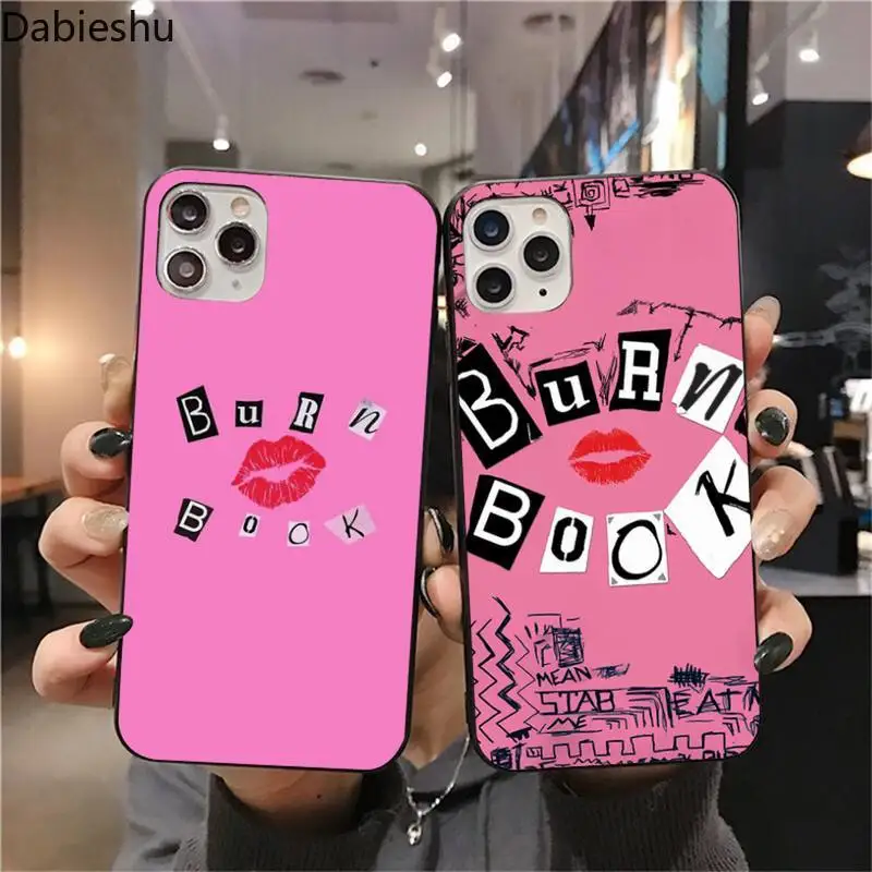 Чехол для телефона Dabieshu с надписью Burn Book Kiss Mean Girls блестящий милый чехол iphone 12 pro max
