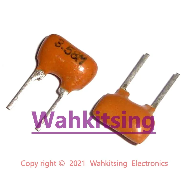 10 Pcs 3.58mhz 2pin Ceramic Crystal Oscillator Resonator 3.58m 3.58 Mhz