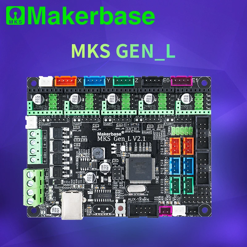 Makerbase-mks Gen _ l 2.1 Impressora 3d Peças Control Board Tmc2209 2208 Uart Mode Gen l - Imagem 2