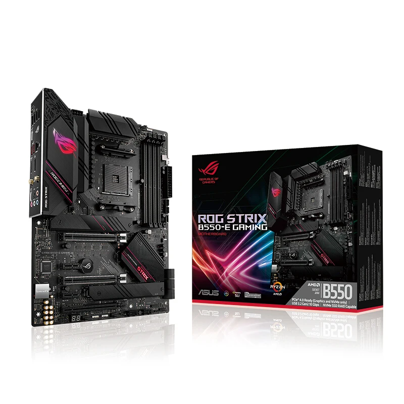 Asus ROG STRIX B550 E игровая материнская плата + R7 3700X/R7 3800X/R9 3900X набор|Настольные ПК| |