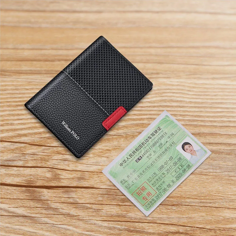 Leather Wallet Driver License Drivers License Wallet Men License