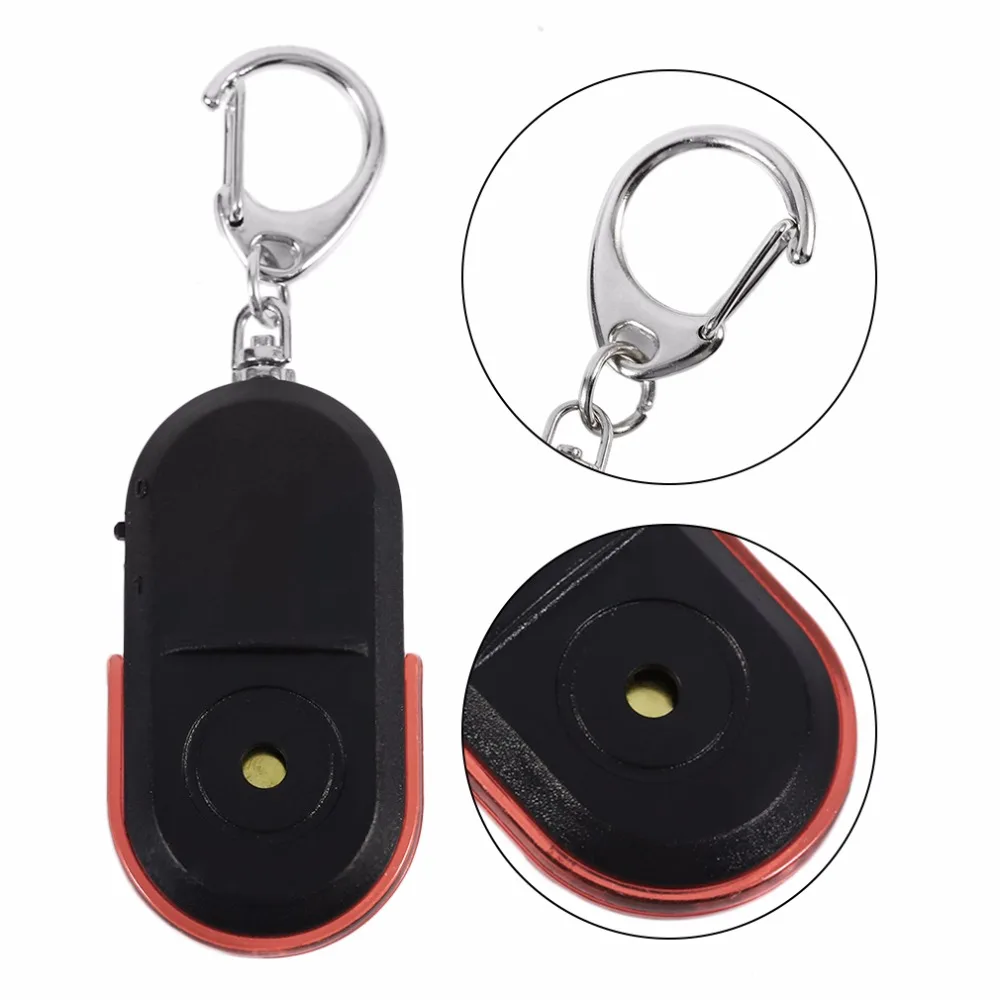 Anti-Lost Alarm Key Finder Locator Keychain Whistle Sound With LED Light Mini Anti Lost Key Finder Sensor zigbee siren alarm