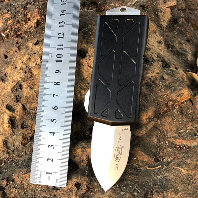 

OTF Outdoor Folding Knife Mini S / E D2 Blade Aluminum Handle Camping Survival Outdoor EDC Hunting Tactics Tool Survival Knife D