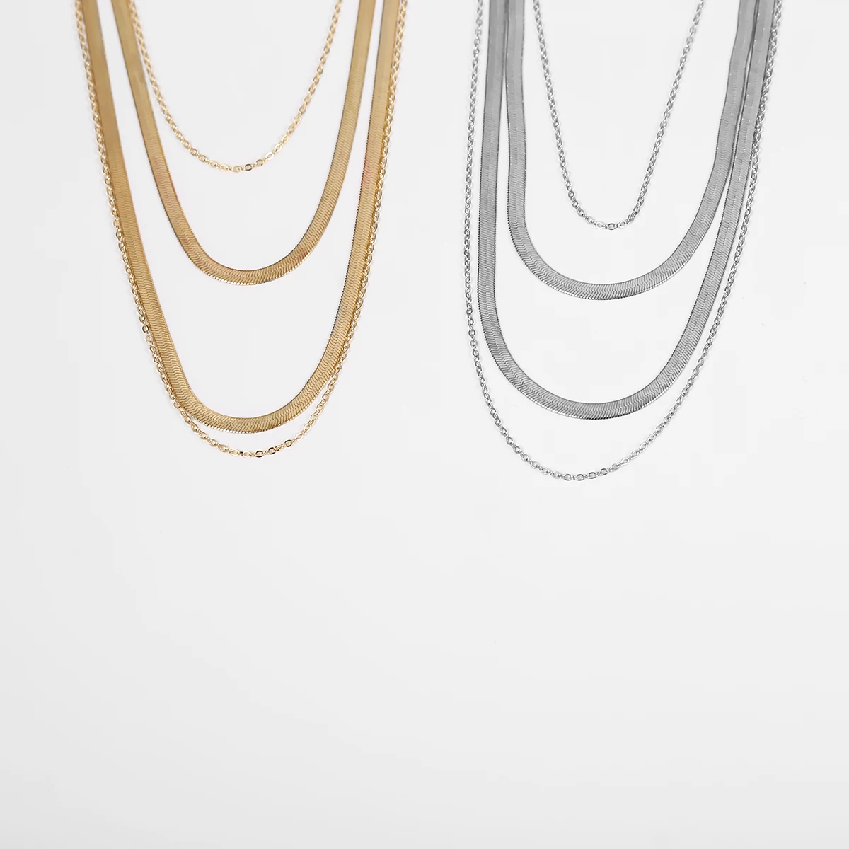 Богемное многослойное ожерелье-чокер с кисточкой, Подвеска для женщин, готическое Золотое серебряное ожерелье-цепочка в виде змеи, массивное ювелирное изделие