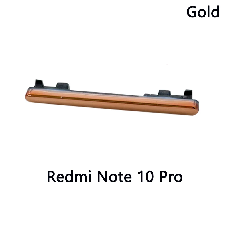 For Xiaomi Redmi Note 9S Side Key Volume Buttton + Power On / Off Side Key Set For Xiaomi Redmi Note 10 Pro Volume Side Button cell phone housing Housings & Frames