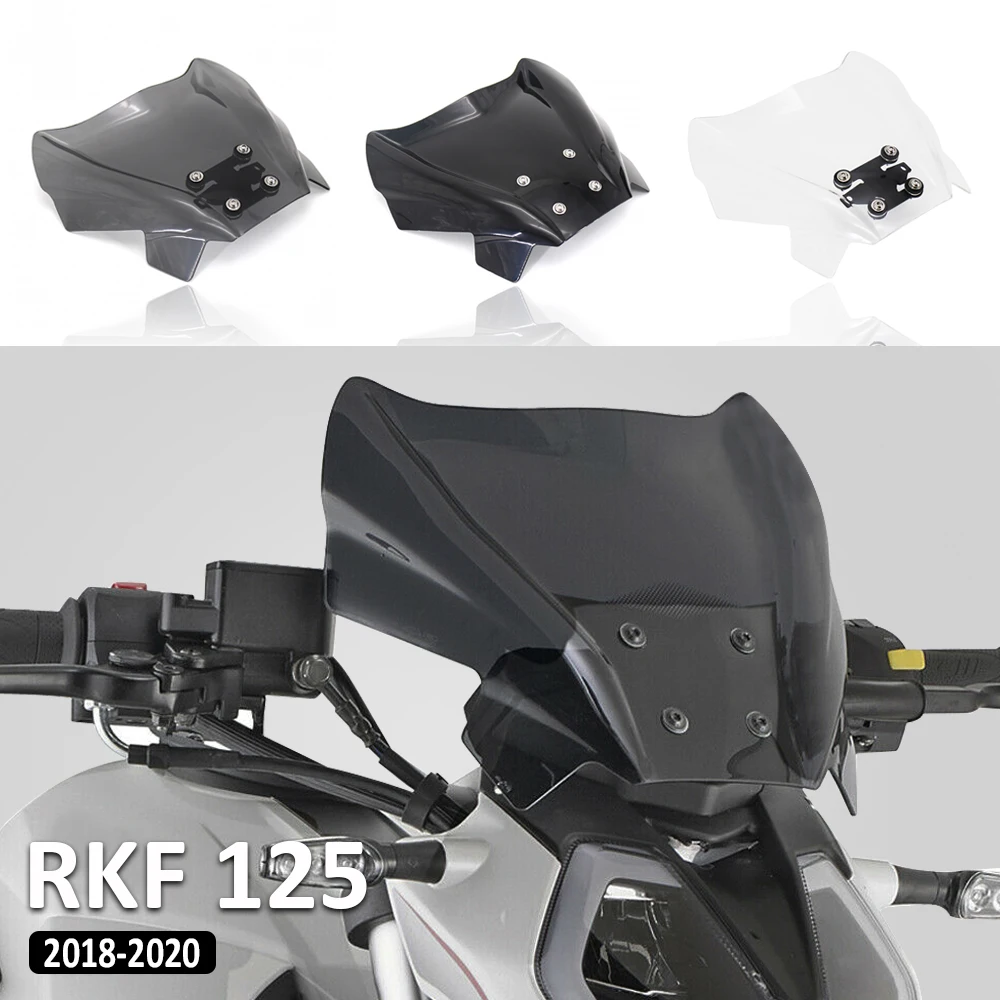 

Motorcycle Accessories For KEEWAY RKF 125 RKF125 rkf125 2018 2019 2020 2021 Front Windscreen Windshield Screen Shield acrylic