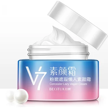 

BEOTUA V7 Lazy Nude Make-Up Facial Cream Whitening Cream Moisturizing Oil Control Concealer Invisible pores smooth Skin Beauty