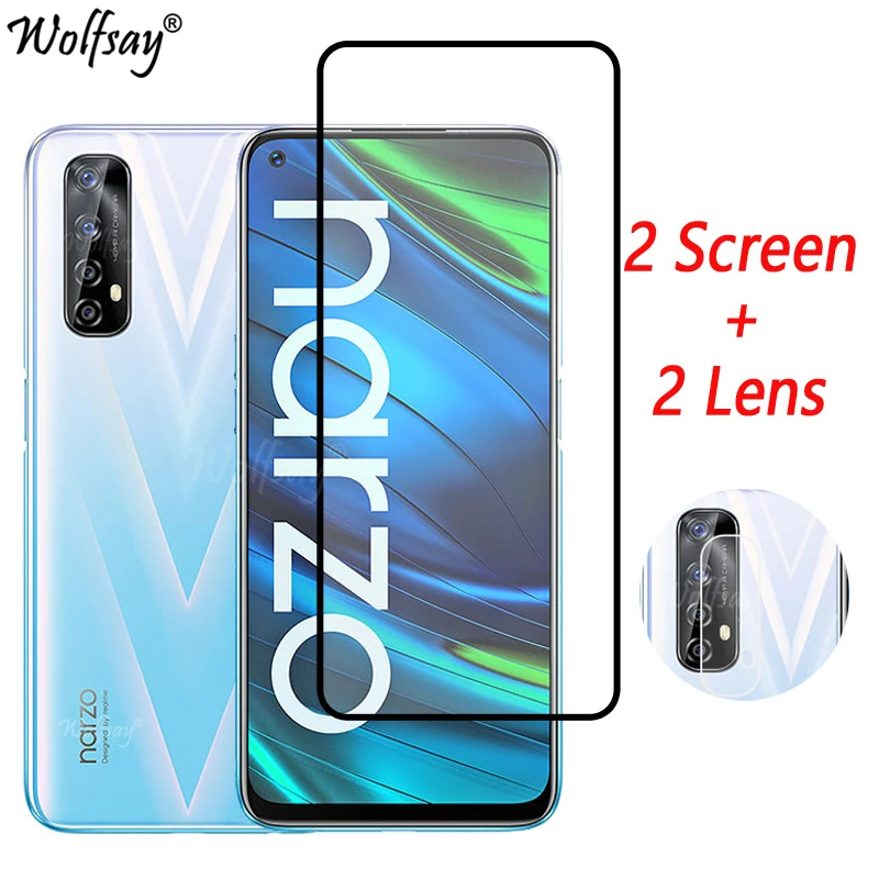 Screen Protector Narzo 20 Glass Back Cover Buy Off White Realme