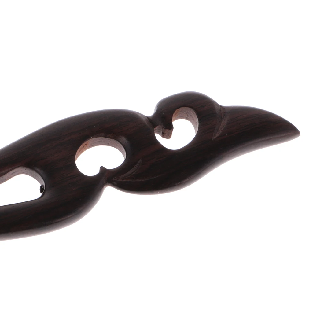 6 Pieces Chinese Classical Women Hair Clip Handmade Black Sandalwood Hair Stick