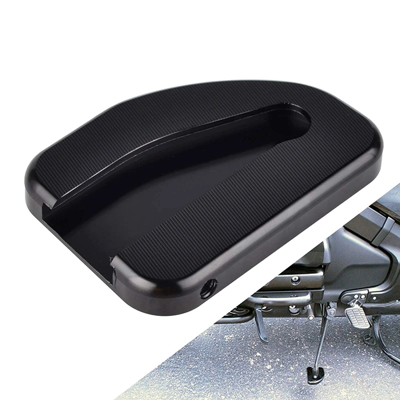 

Motorcycle Kickstand Enlarger Plate Side Stand Widening Base for Honda Goldwing 1800 Gl1800 2010-2018 Motorcycle Accessories (Bl