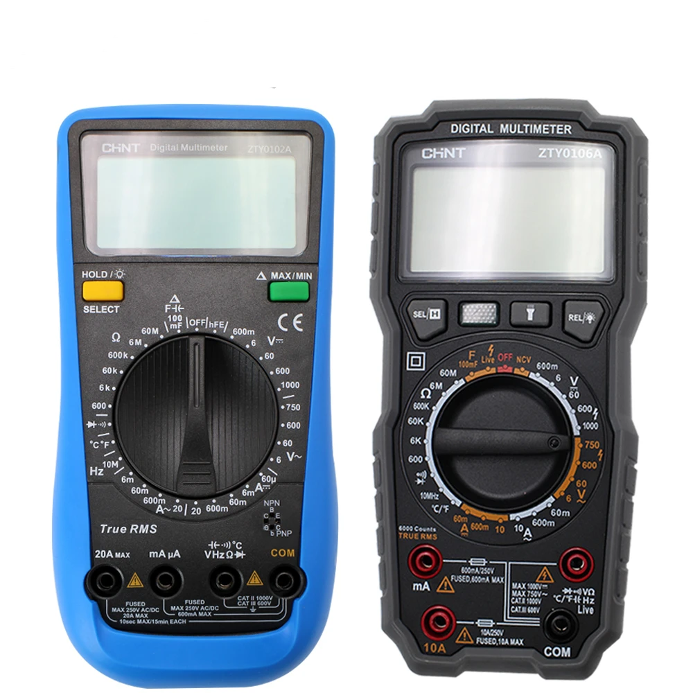 

CHINT Digital High-precision Multimeter DC/AC multi-function 10A/20A Intelligent Portable Maintenance Multimeter