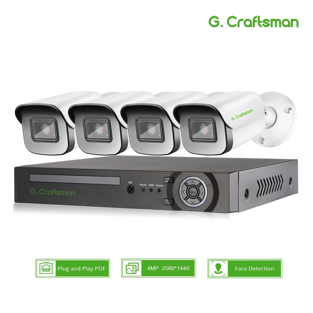 『Video Surveillance!!!』- XMeye 4MP POE IP Camera Face Detection AI
Audio Alarm Security System Kits CCTV Video Surveillance Onvif NVR