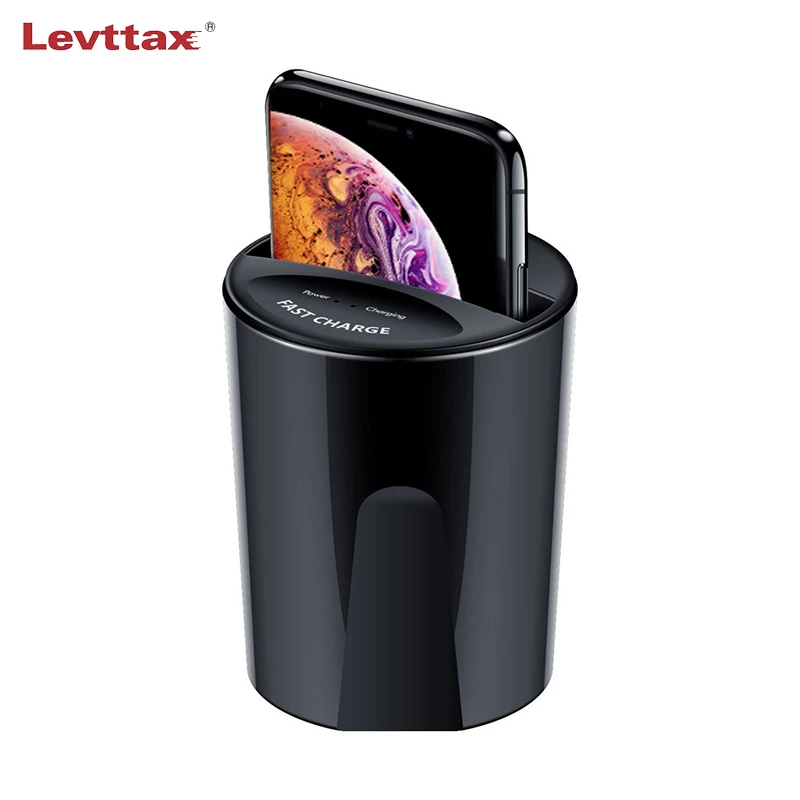 Быстрое беспроводное автомобильное зарядное устройство Qi чашка iPhone 11 Pro XS XR X 8