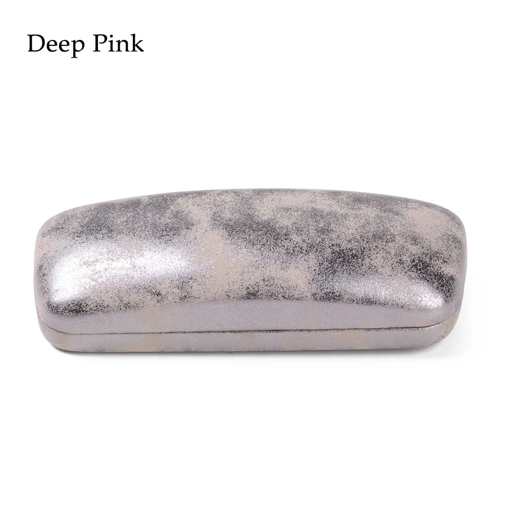 deep pink 1 шт. Модный Блестящий Чехол для очков портативный дорожный Чехол для очков офисная коробка для солнцезащитных очков аксессуары для очков - Цвет: deep pink