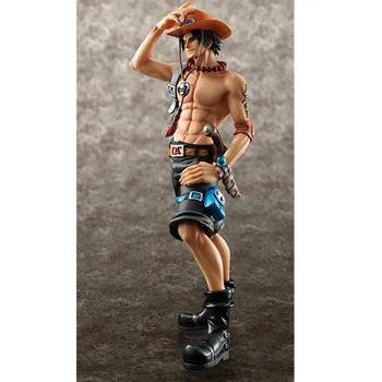 

9.06" Anime ONE PIECE Ace Fists Of Fire Monkey D Luffy's Brother GK Box Action Figure Collectible Model Toy E4 23cm