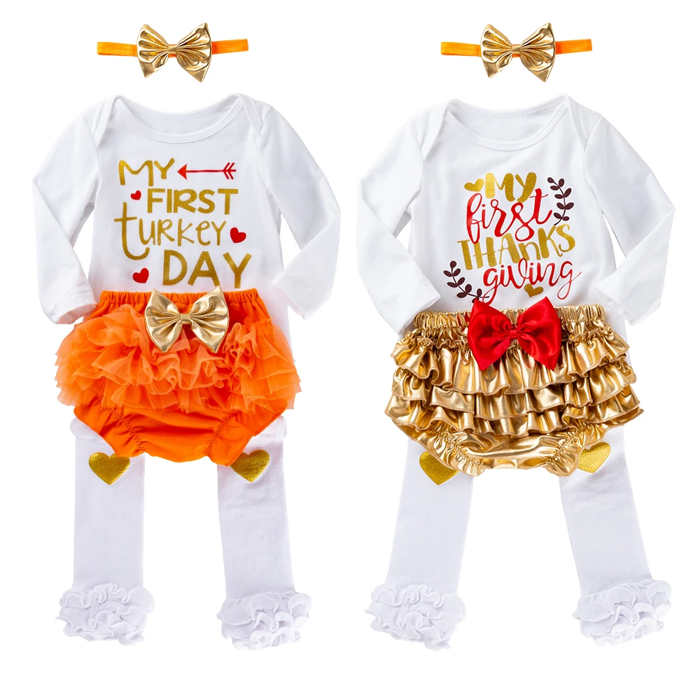 Новое поступление, детская одежда для маленьких девочек, 4 предмета, roupa infantil, хлопковая детская одежда Детский головной убор + комбинезон +