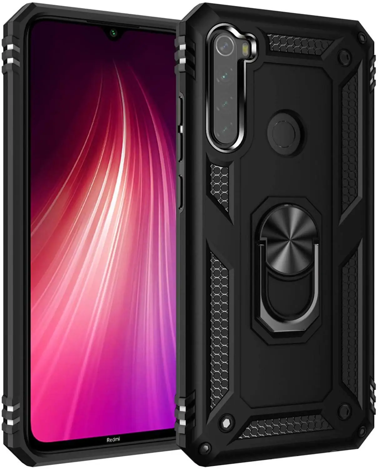 Чехол для XiaoMi RedMi Note 8 7 K20 Pro 7A 8A 9 T, военный класс 15 футов. Защитный чехол с магнитной подставкой и креплением для автомобиля