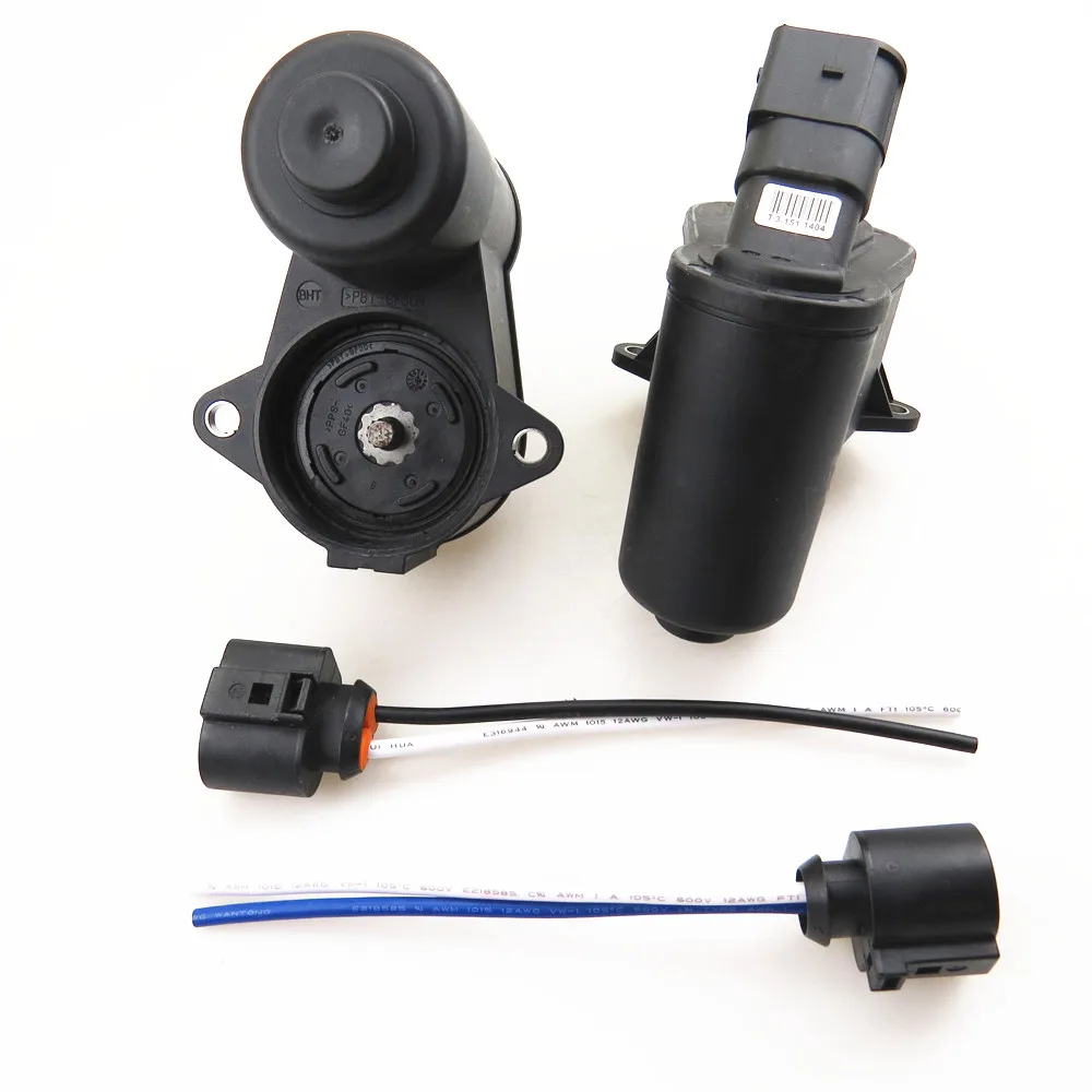 HONGGE 2 Sets 12 Teeth Handbrake Control Motor Cable Harness For Q3 A6 C6 Alhambra 1J0 937 773 4F0 615 404F 32332082G 32332082D photo