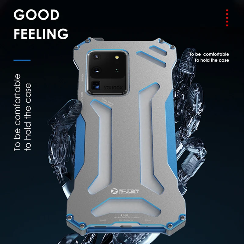 R-JUST Gundam Series Metal Bumper for Samsung S20 ultra S20 S10 S9 S8 Plus S7 edge Note 10 Plus 9 8 Armor Doom Aluminum Shell R-JUST Gundam Series Metal Bumper for Samsung S20 ultra S20 S10 S9 S8 Plus S7 edge Note 10 Plus 9 8 Armor Doom Aluminum Shell