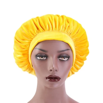 

Muslim Women Wide Velvet Hair Caps Bonnet Sleep Turban Hat Cancer Chemo Beanies Cap Headwrap Headwear Hair Accessories
